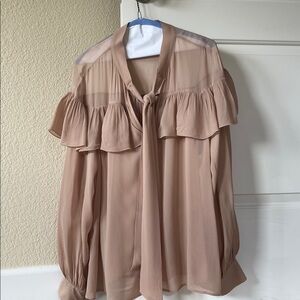 Sanctuary Classic Tan Blouse never worn